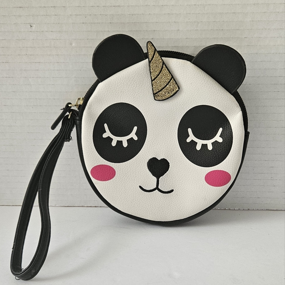 Luv Betsey Johnson panda‎ zippered wristlet